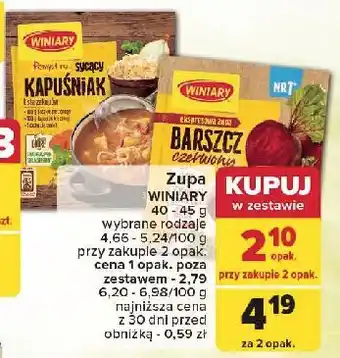 Carrefour Barszcz czerwony Winiary Ekspresowa Zupa oferta