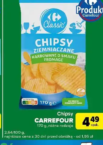 Carrefour Express Chipsy fromage Carrefour Classic oferta