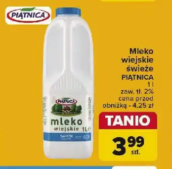 Carrefour Mleko wiejskie 2% Piątnica oferta