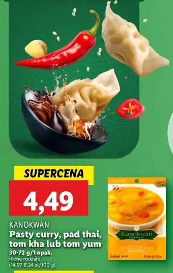 Lidl Pasta curry żółta Kanokwan oferta