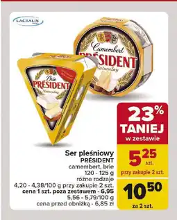 Carrefour Ser naturalny President brie oferta