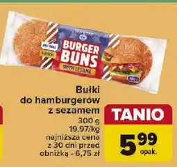 Carrefour Bułka do hamburgerów z sezamem Dan cake oferta
