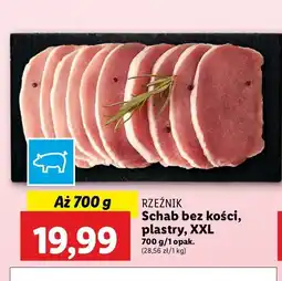 Lidl Schab bez kości - plastry Rzeźnik codzienna dostawa oferta