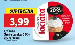 Lidl Śmietana 30% Łaciata Łaciate oferta