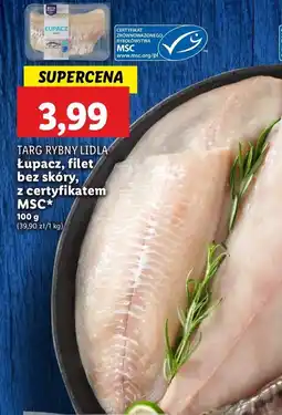 Lidl Łupacz filet bez skóry Rybny targ lidla oferta