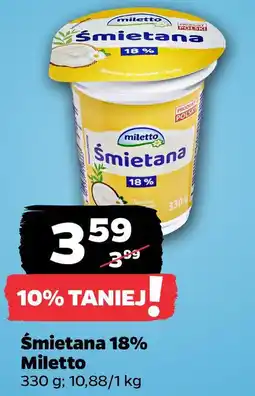Netto Śmietana 18% Miletto oferta