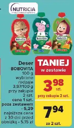 Carrefour Mus jabłkowy peppa pig Bobovita oferta