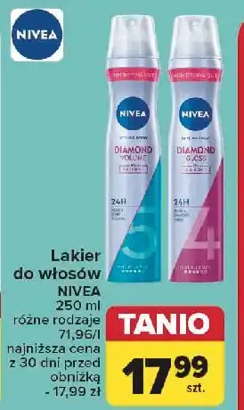 Carrefour Lakier do włosów Nivea Diamond Gloss Care oferta