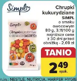 Carrefour Chrupki owocowe Simpl oferta
