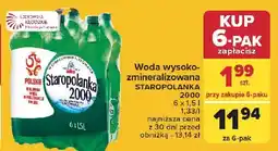 Carrefour Woda gazowana Staropolanka 2000 oferta