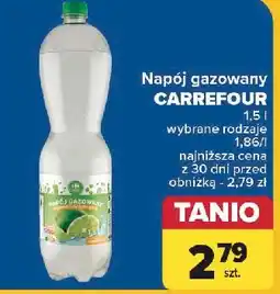 Carrefour Woda limonkowa Carrefour Classic oferta