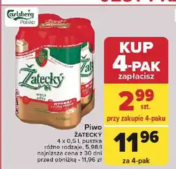 Carrefour Piwo Zatecky Svetly Lezak oferta