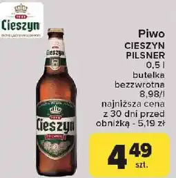 Carrefour Piwo Cieszyn Pilsner oferta