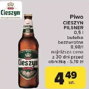 Carrefour Piwo Cieszyn Pilsner oferta