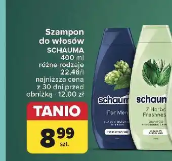 Carrefour Szampon do włosów ziołowy Schauma 7 Herbs oferta