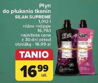 Carrefour Płyn do płukania elegance Silan Supreme oferta