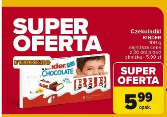 Carrefour Czekoladki Kinder chocolate oferta