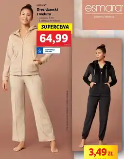 Lidl esmara Dres damski z weluru oferta
