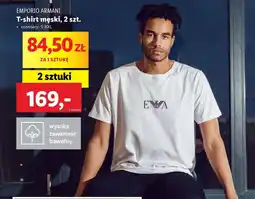 Lidl EMPORIO ARMANI T-shirt męski oferta