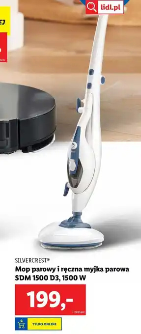 Lidl SILVERCREST Mop parowy i ręczna myjka parowa SDM 1500 D3 1500 W oferta