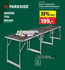 Lidl PARKSIDE Zestaw składanych stołów wielofunkcyjnych oferta