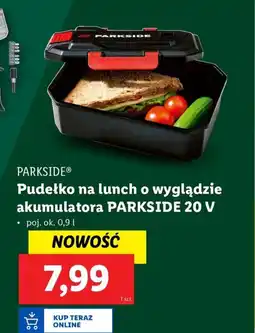 Lidl PARKSIDE Pudełko na lunch o wyglądzie akumulatora PARKSIDE 20 V oferta