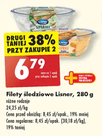 Biedronka Filety śledziowe Lisner oferta