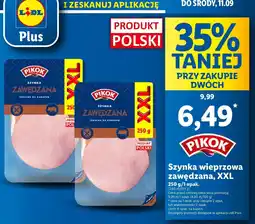 Lidl Szynka zawędzana Pikok oferta