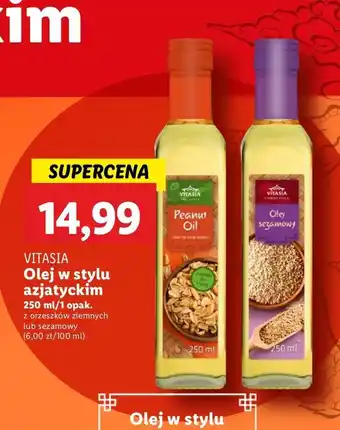 Lidl Olej sezamowy Vitasia oferta