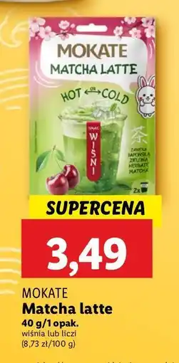 Lidl Herbata o smaku liczi Mokate Matcha Latte oferta