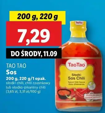 Lidl Sos chili czosnkowy Tao oferta