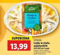 Lidl Lody zielona herbata i cytryna Vitasia Japan oferta