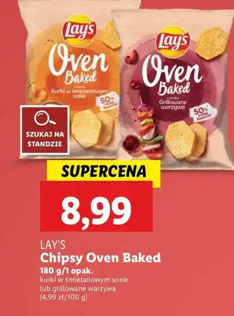 Lidl Chipsy kurki w śmietanowym sosie Lay's Oven Baked (Prosto Z Pieca) oferta