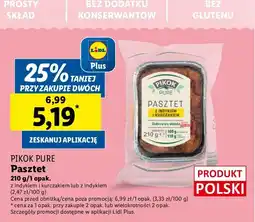 Lidl Pasztet z indykiem i kurczakiem Pikok Pure oferta