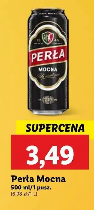 Lidl Piwo Perła Mocna oferta