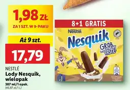 Lidl Lody kakaowo-waniliowe Nesquik oferta