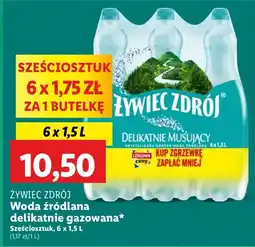 Lidl Woda delikatnie musująca Żywiec Zdrój oferta