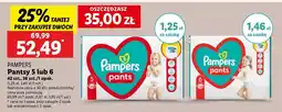 Lidl Pieluchomajtki 5 Pampers Pants oferta
