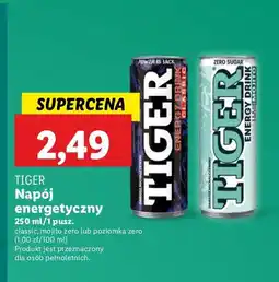 Lidl Napój zero wild strawberry Tiger Energy Drink oferta