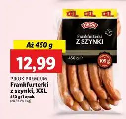 Lidl Frankfurterki z szynki Pikok oferta