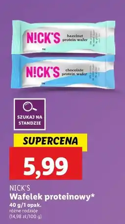 Lidl Wafelek chocolate N!Ck's oferta