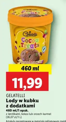 Lidl Lody cocoa treats Gelatelli oferta