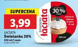 Lidl Śmietana 30% Łaciata oferta