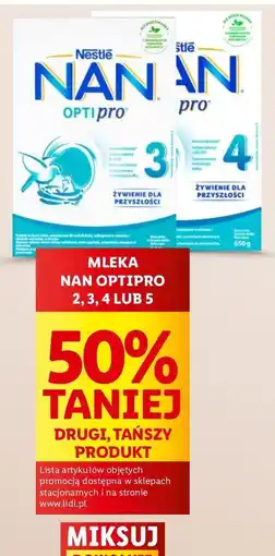 Lidl Mleko 2 Nestle Nan Optipro oferta