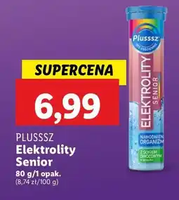 Lidl Tabletki elektrolity senior 100% complex Plusssz oferta
