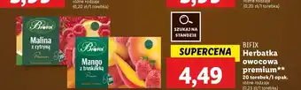 Lidl Herbatka owocowa malina z cytryną Bifix Premium oferta