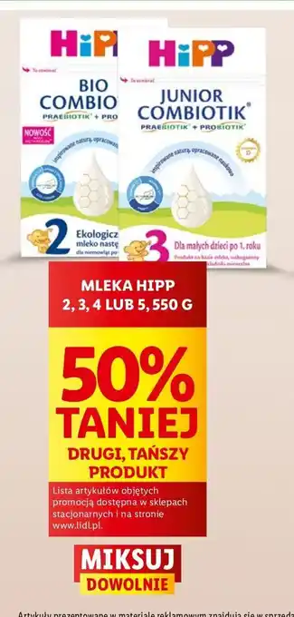 Lidl Mleko 2 Hipp Bio Combiotik oferta