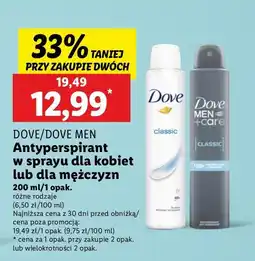 Lidl Dezodorant Dove Classic oferta