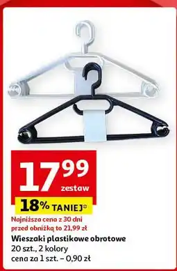 Auchan Wieszaki plastikowe oferta