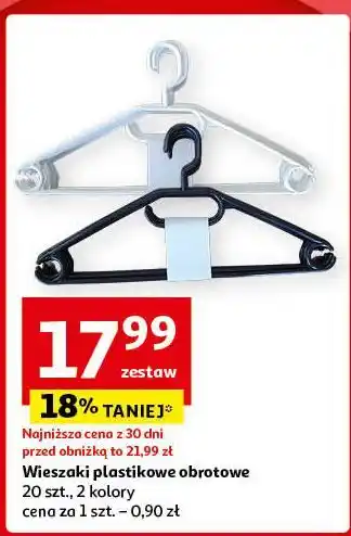 Auchan Wieszaki plastikowe oferta